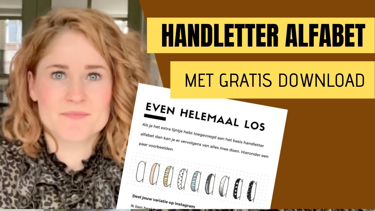 Handletteren alfabet Nederlands | Voor beginners