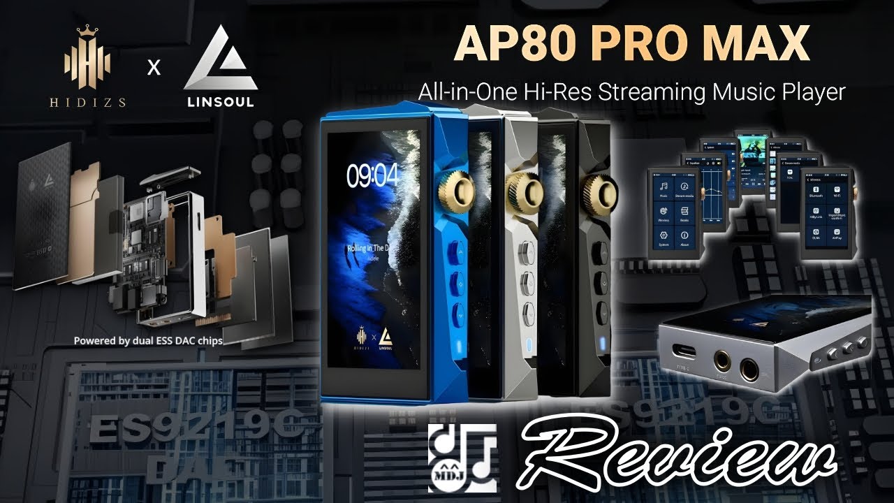 Hidizs x Lisoul All-in-One Hi-Res Streaming Music Player  [ AP80 PRO MAX ] Review!
