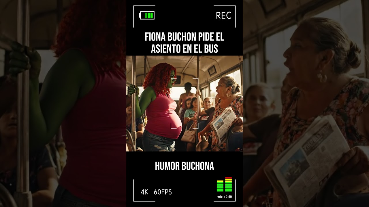Fiona buchona pide el asiento en el bus 🤣 #risas #humor #fyp #shortvideo