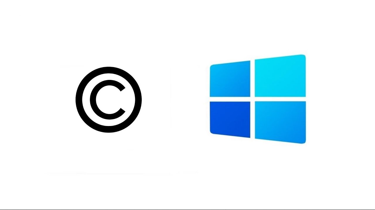 How to add a copyright symbol on a Windows PC