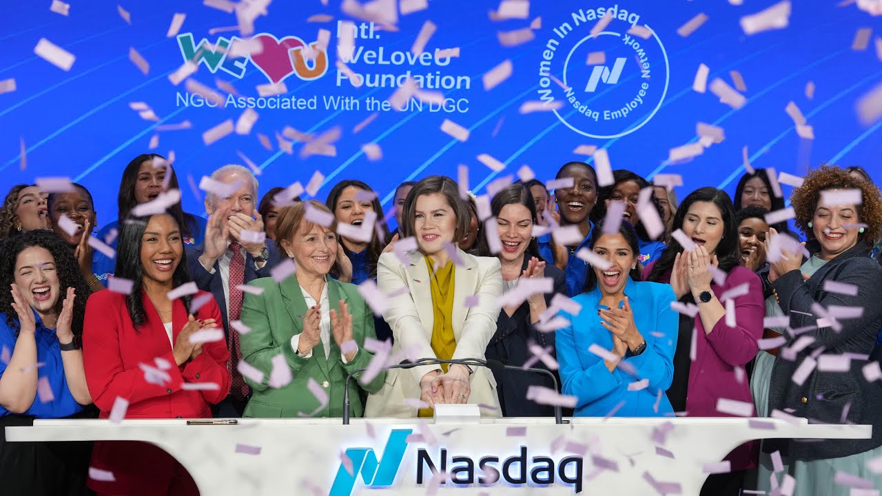 WeLoveU Rings the Nasdaq Bell to Celebrate Women's History Month