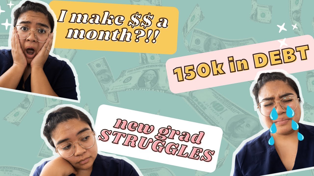 How much I make as a new grad nurse, 150k in debt, & new grad nurse struggles