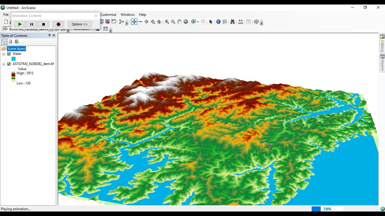 Flood Simulation in ArcGIS/ArcScene