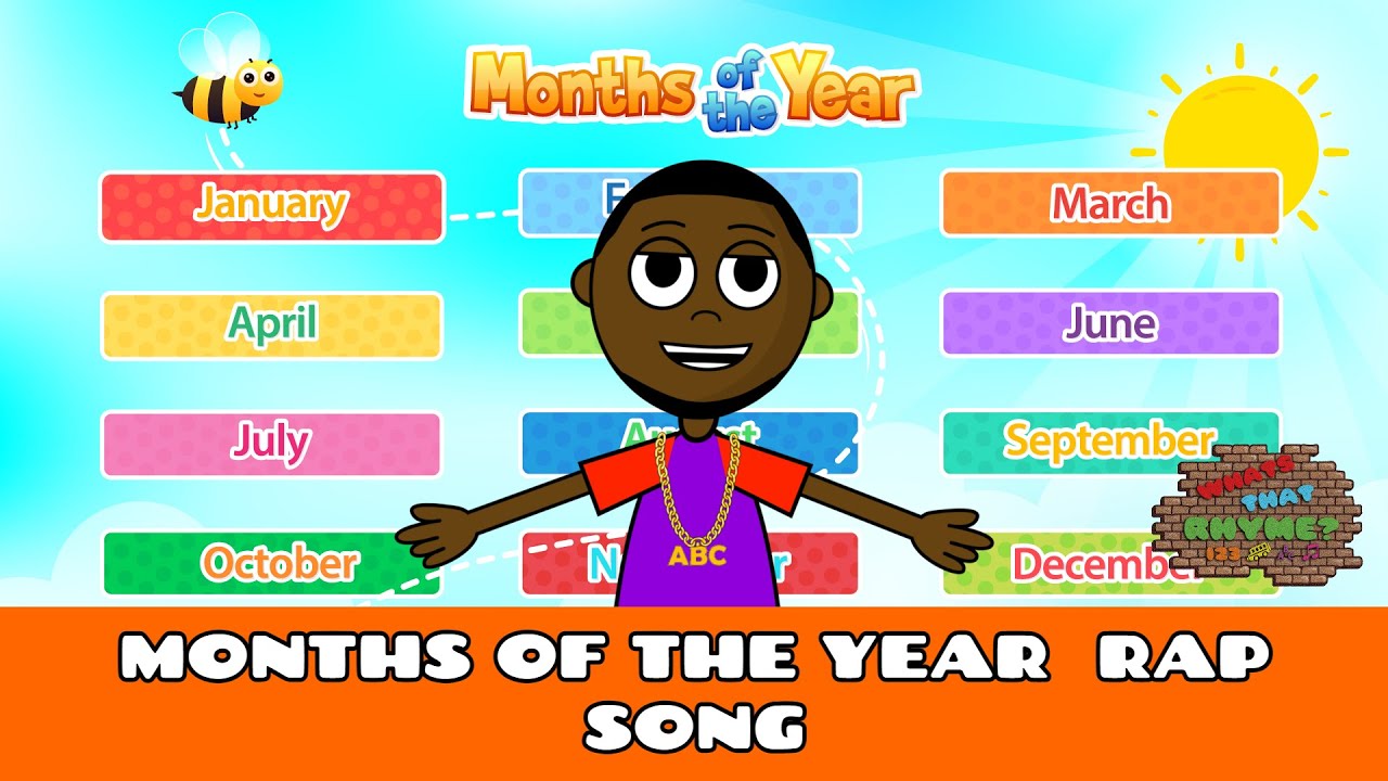 Learn Your Months Rap | Rap Months Of The Year | Rap Kid Songs | Rap Nursery Rhymes
