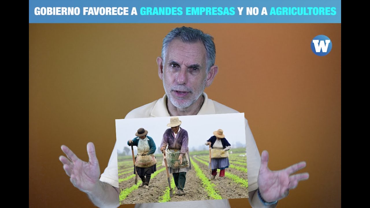 Gobierno prefiere favorecer a grandes empresas y no a agricultores