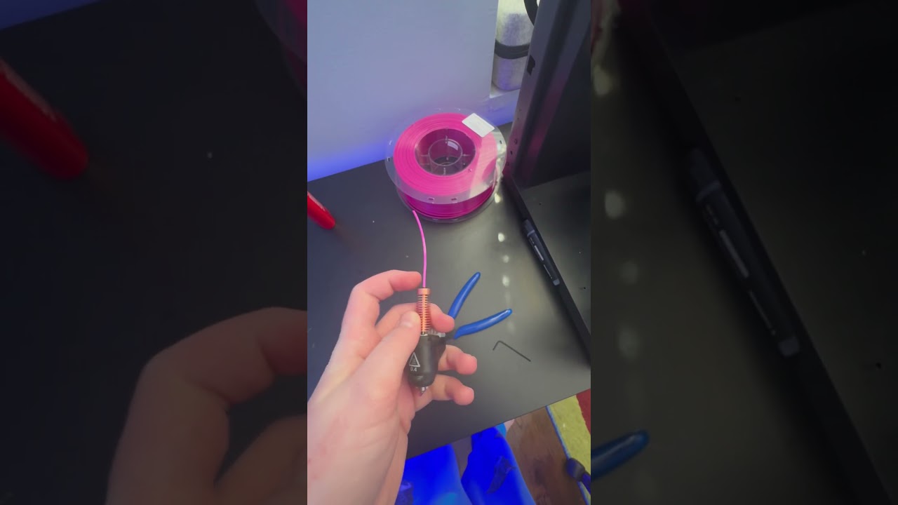 How to fix clogged nozzle on Flashforge Adventurer 5M @flashforge3d @Horizon3dprinting #fixing #