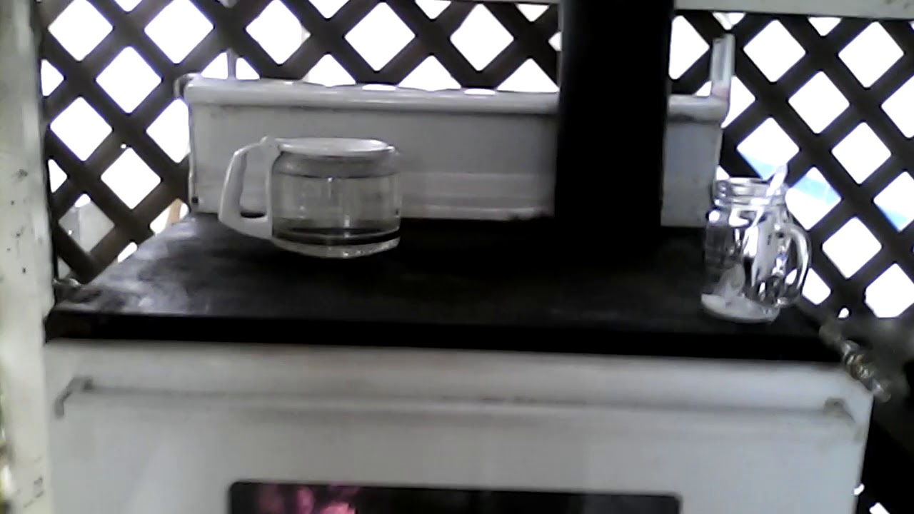 How to convert an electric stove to wood cook stove part2