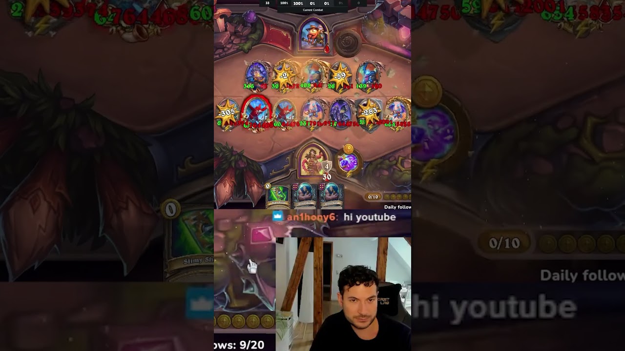 100,000,000+ Health! | Hearthstone Battlegrounds #shorts