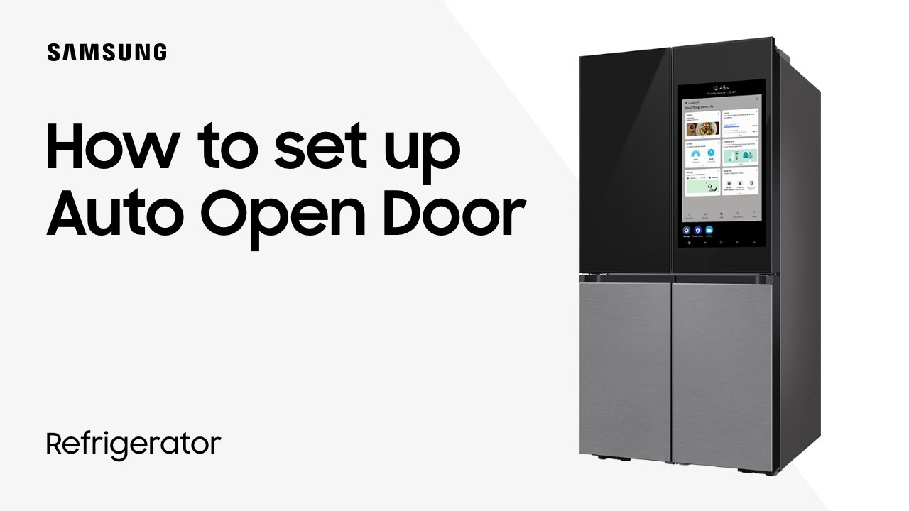 Set up Auto Open Door to easily open your Samsung refrigerator&rsquo;s doors | Samsung US