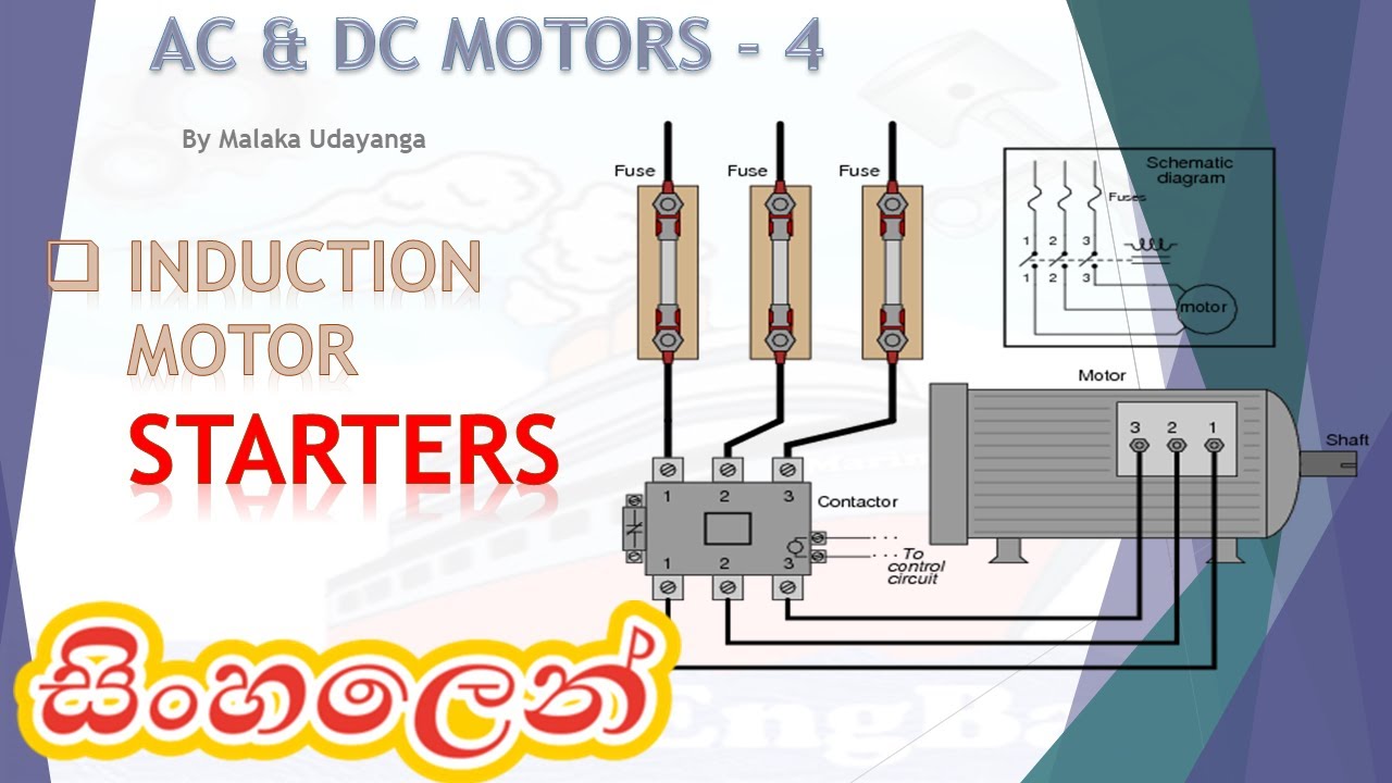 Motors 4  Induction motor Starters - SINHALA ( DOL/STAR DELTA/AUTO TF/SOFT)