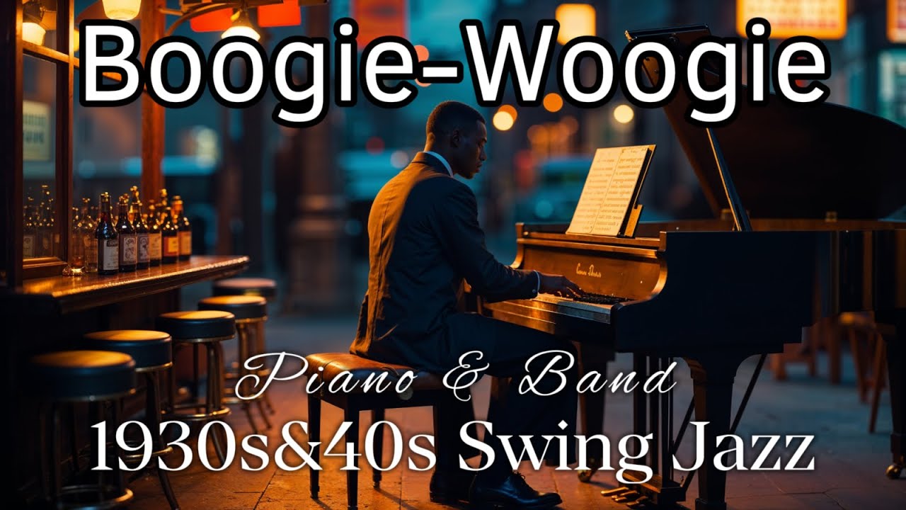 Boogie-Woogie 1930s&40s Swing Jazz✨[Piano & Band, Vintage] Swing Jazz with the Gentle Wind of Autumn