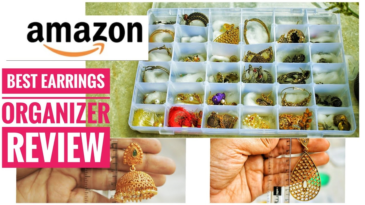 Amazon EARRING STORAGE Box at just Rs.220/- | REVIEW of Multipurpose Organizer|BEST CHEAP AFFORDABLE