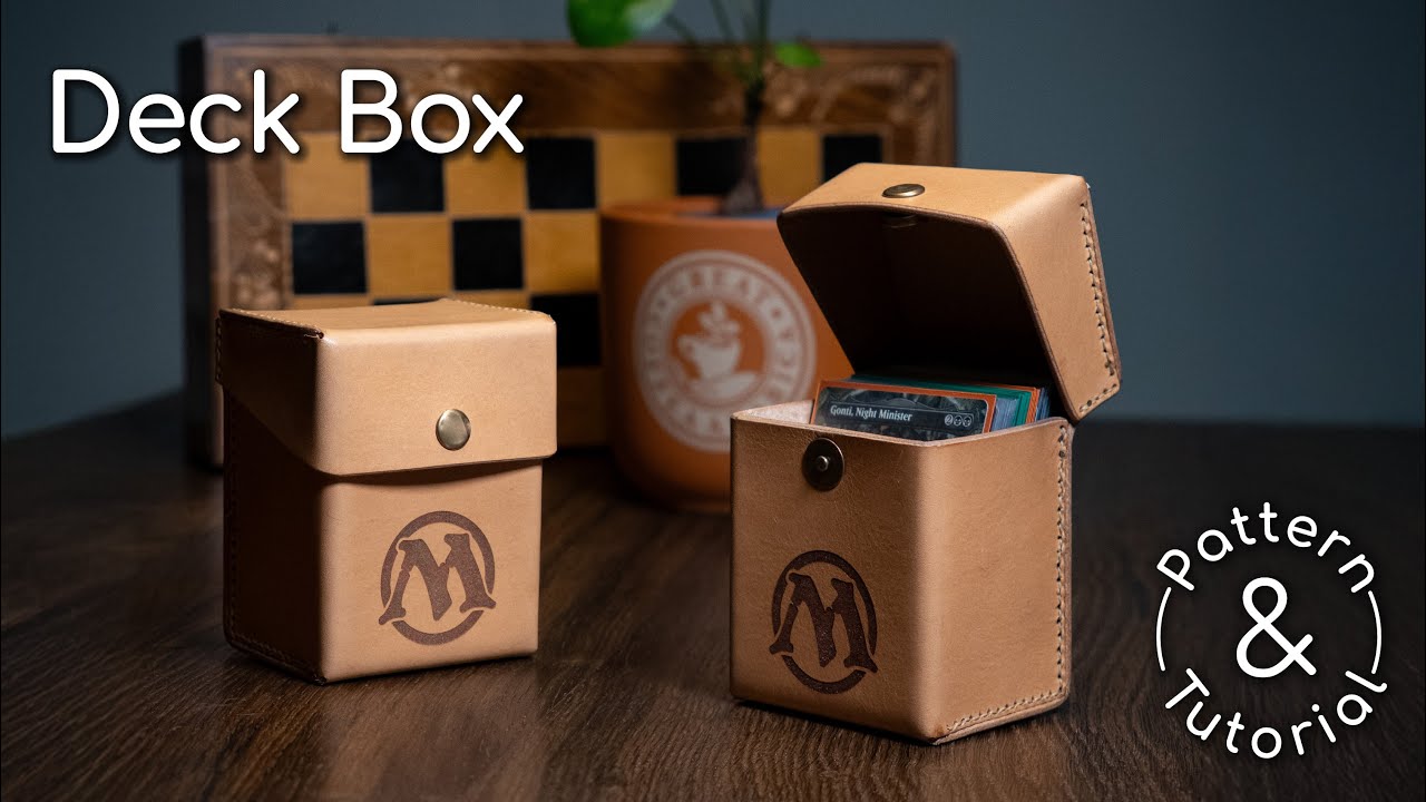 Leather Deck Box Tutorial - How to make a Deckbox that works for Cards, MtG, Yu-Gi-Oh...