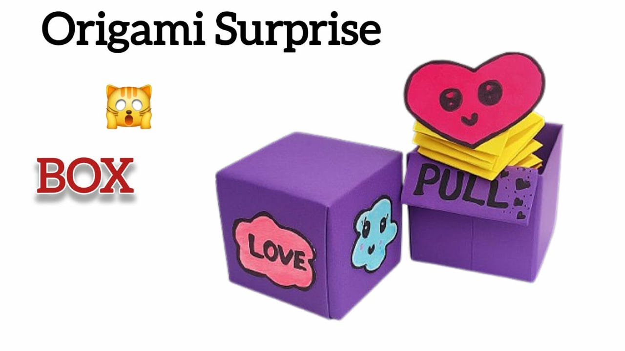 How to Make Origami Surprise Box 🎁 | Easy Step by Step Tutorial | DIY Paper Gift Box