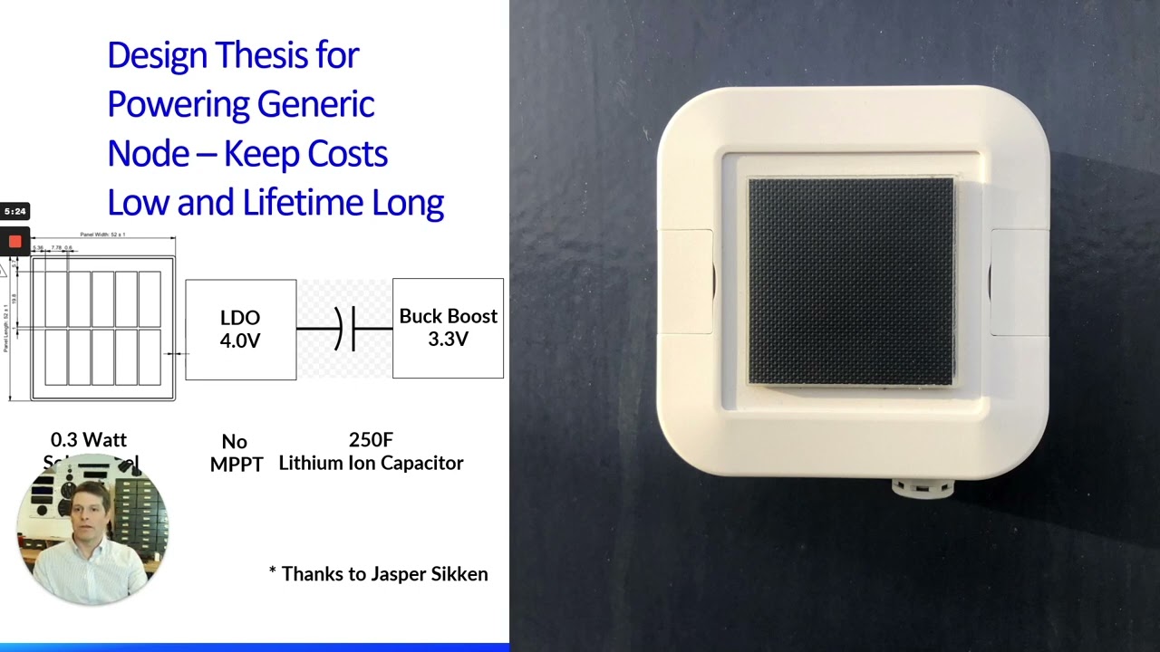 Using Solar to Power LoRa Nodes - Jeff Crystal, Voltaic Systems