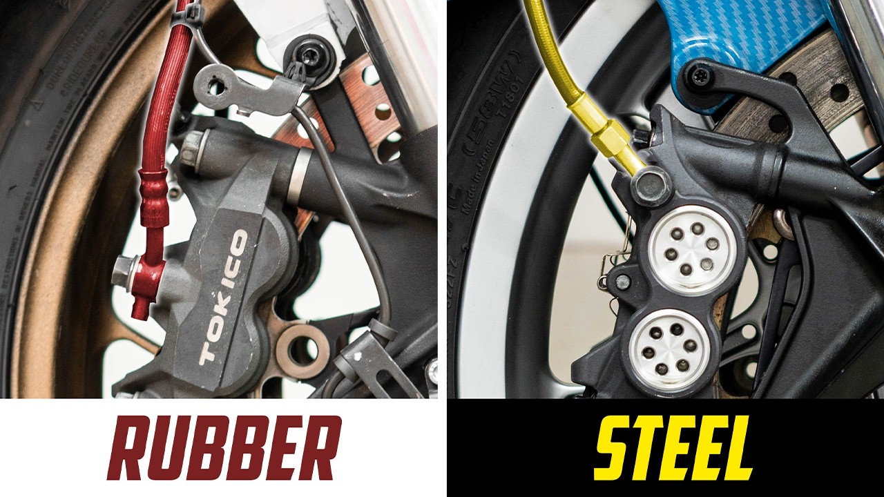 Steel vs Rubber Motorcycle Brake Lines | What's The Difference?