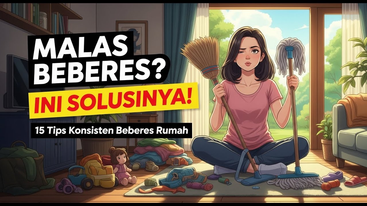 15 Tips Tetap Konsisten Beberes Rumah Meski Sedang Malas.