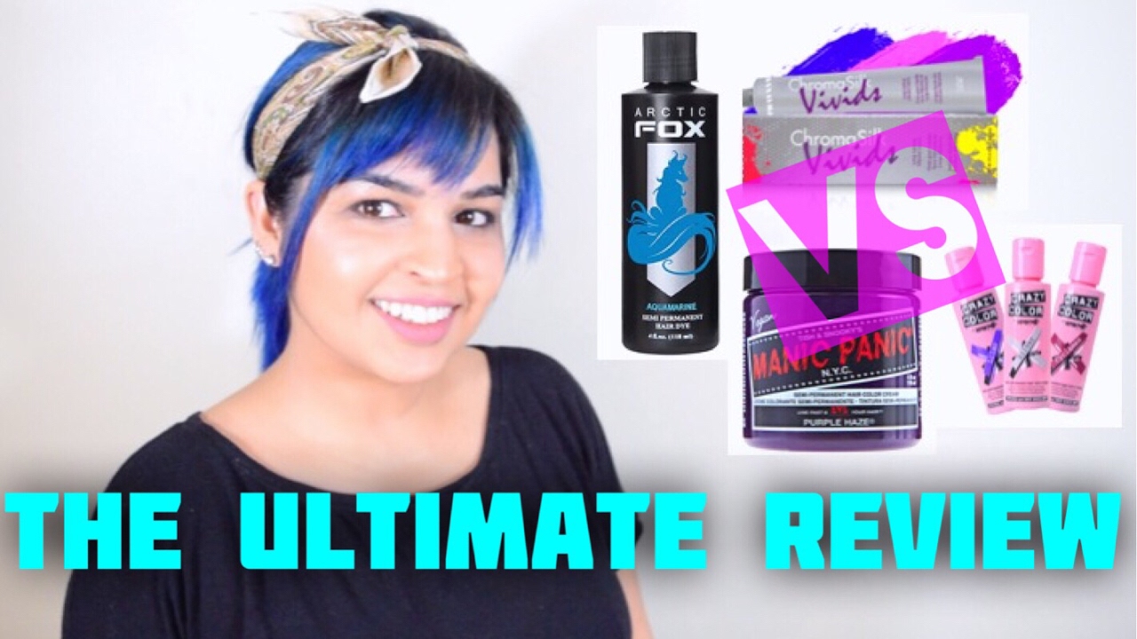Ultimate Vibrant Hair Dye Review | Arctic Fox| Manic Panic | Pravana | Crazy Color