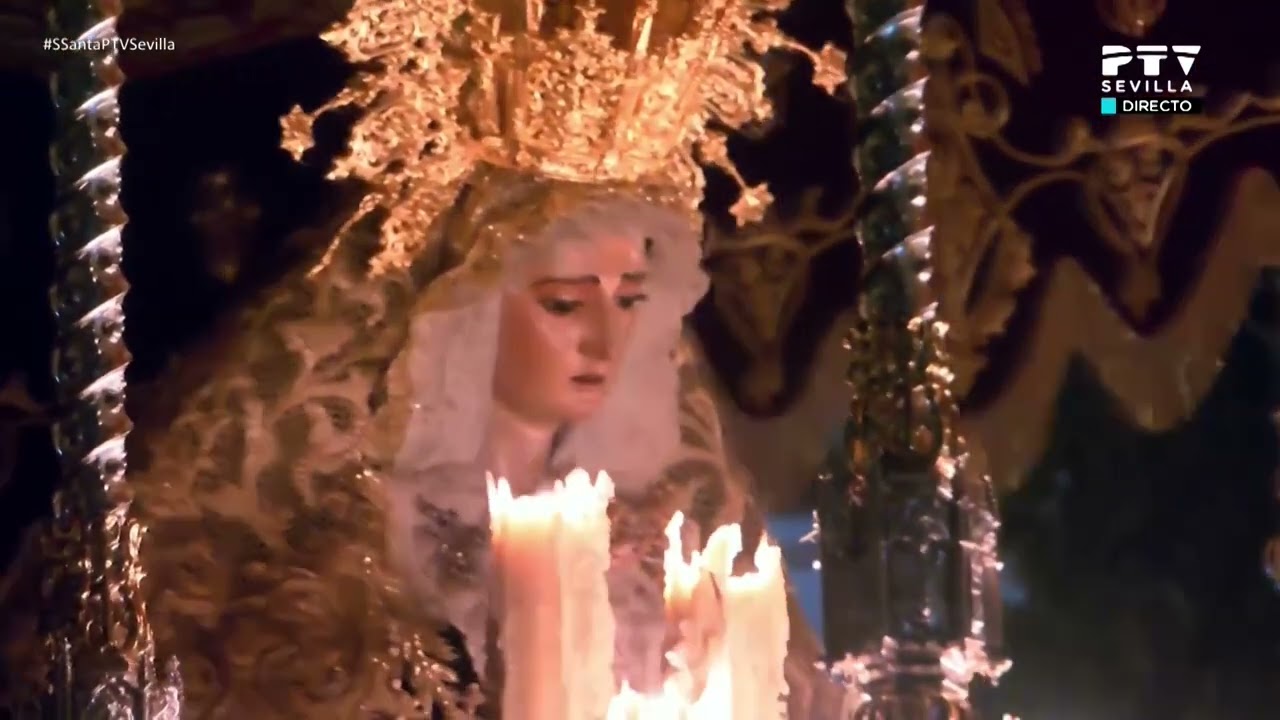 LA SAGRADA LANZADA VIRGEN ENTRADA MIERCOLES SANTO SEVILLA SEMANA SANTA 2022