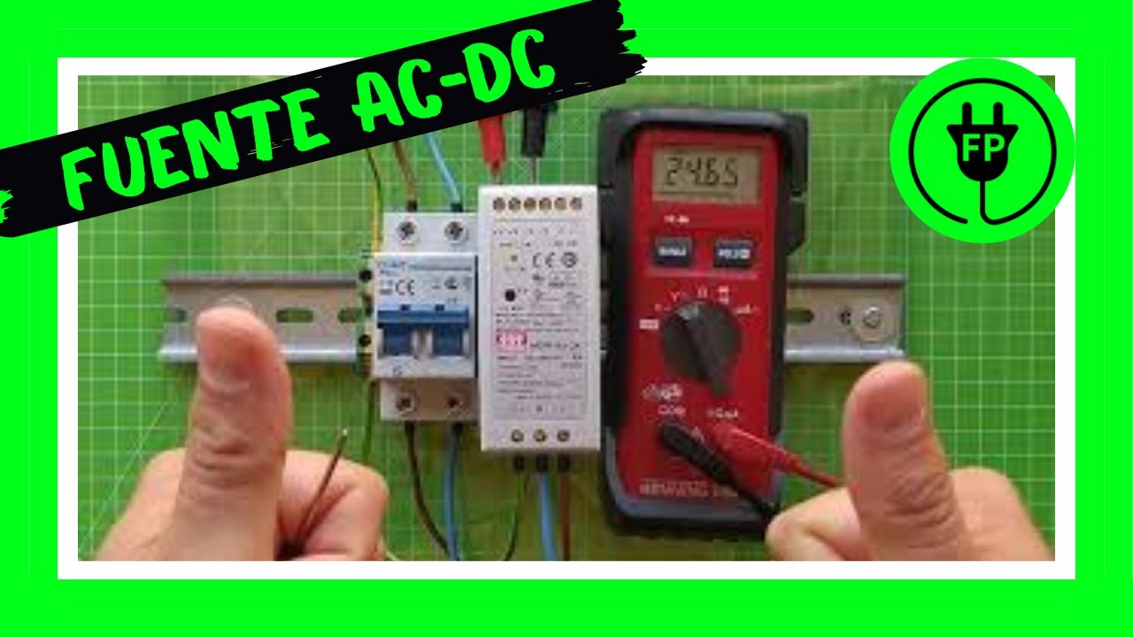 Instalar y conectar FUENTE DE ALIMENTACIÓN | VOLTAJE AC-DC ⚡️ 230VAC/24 VDC