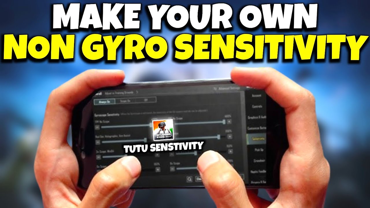 HOW TO MAKE YOUR OWN NON-GYRO SENSTIVITY | BEST ZERO RECOIL SENSTIVITY FOR BGMI / PUBG MOBILE