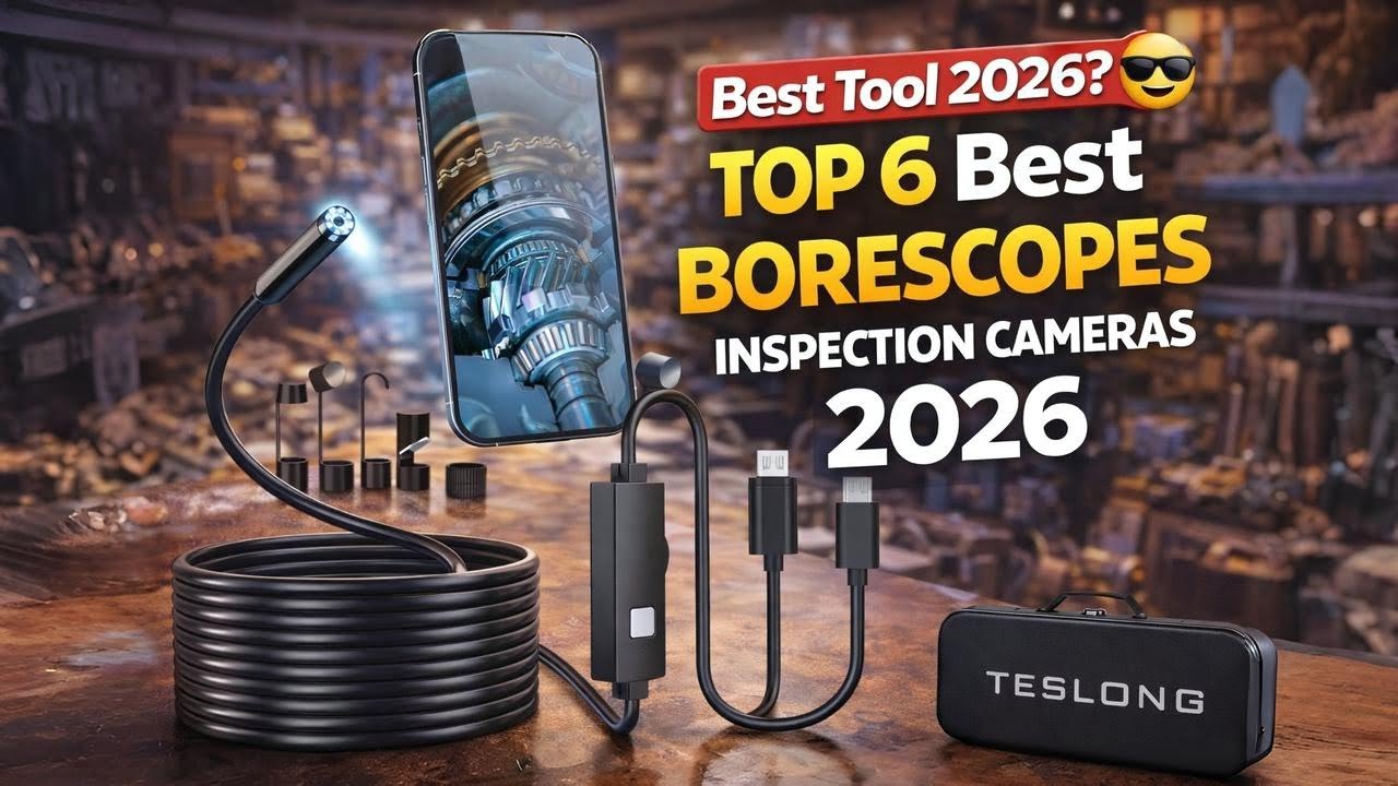 TOP 6 Best Borescopes Inspection Cameras 2026 - Waterproof Inspection Camera 2026 - Top 6 Picks