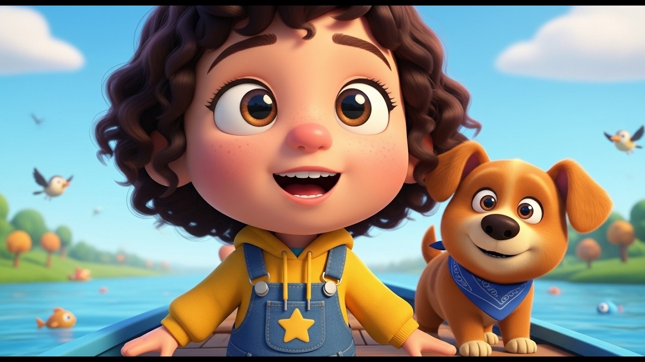 ROW YOUR BOAT - Row Your Boat Nursery Rhymes for Kids & Baby Songs - LITTLE LOVELIES 