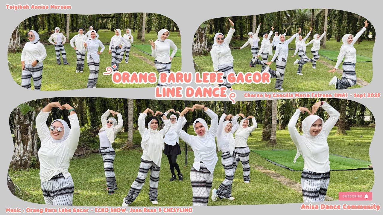 ORANG BARU LEBE GACOR || Line Dance || Demo by Klub Toiyibah Annisa Mersam 