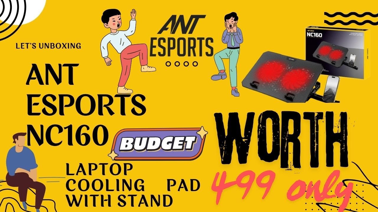 Unboxing ₹499 Ant Esports NC160 Laptop Cooling Pad with Stand | Budget Tech Upgrade! 💻 #laptopstand