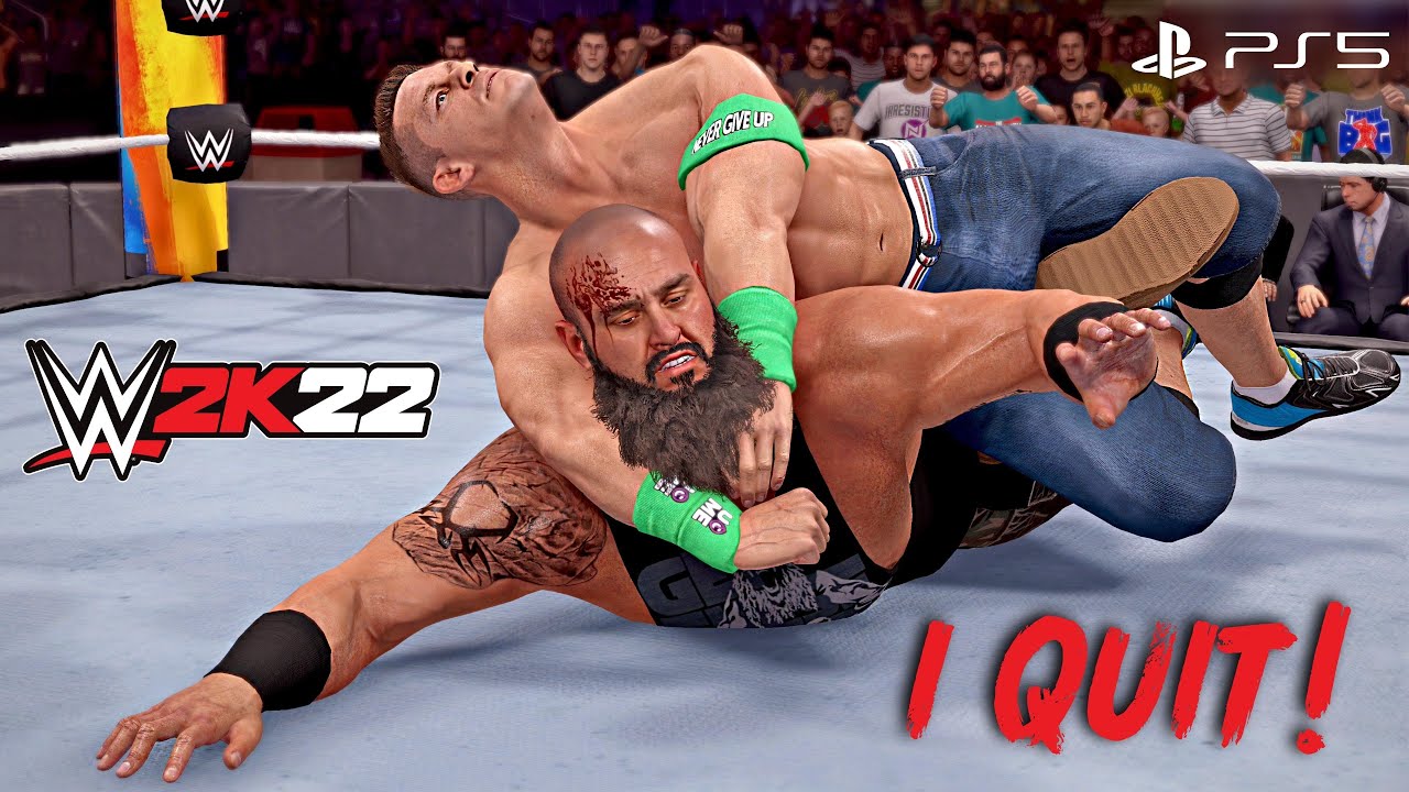WWE 2K22 — Браун Строуман против Джона Сины — Я сдаюсь на SummerSlam | PS5™ [4K60]