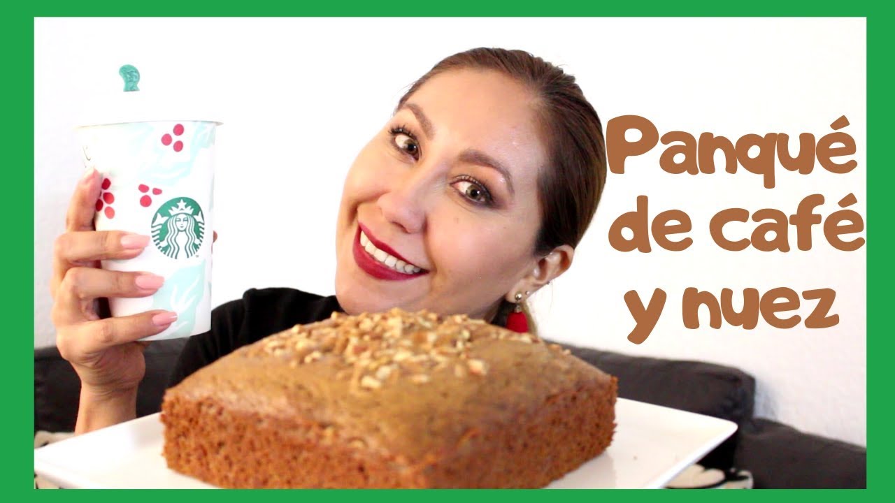 Panqué de café con nuez - Receta super fácil - Para los amantes del café