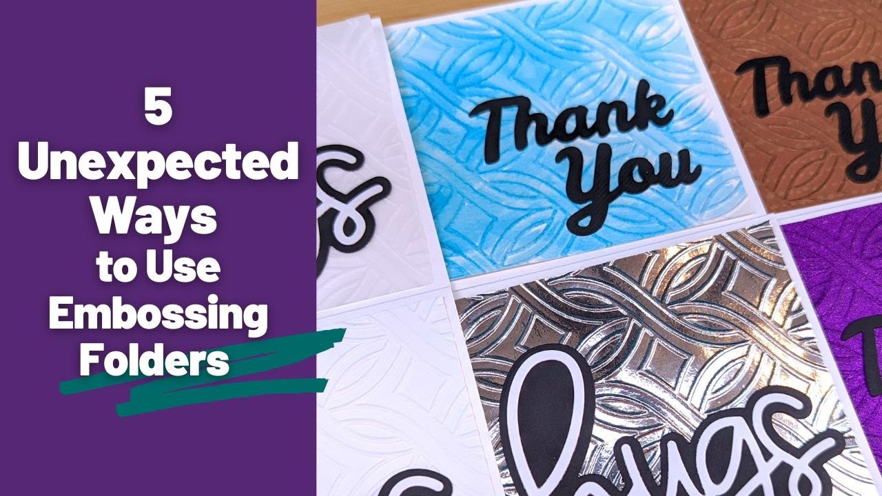 Embossing Folders: 5 Different Materials to Use