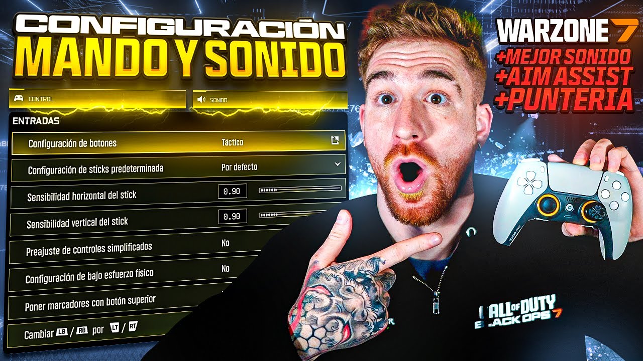 Los AJUSTES de MANDO y SONIDO que los PRO usan en WARZONE (y no cuentan)