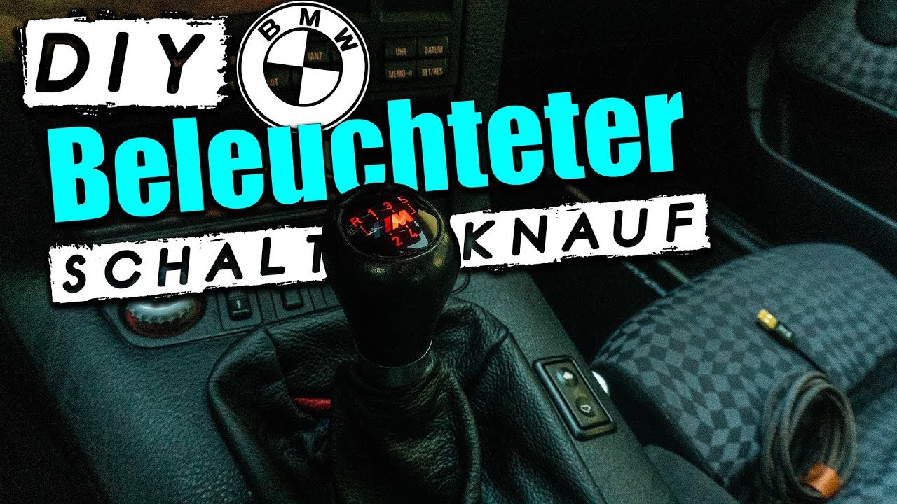 DIY BMW gear shift knob conversion to illuminated