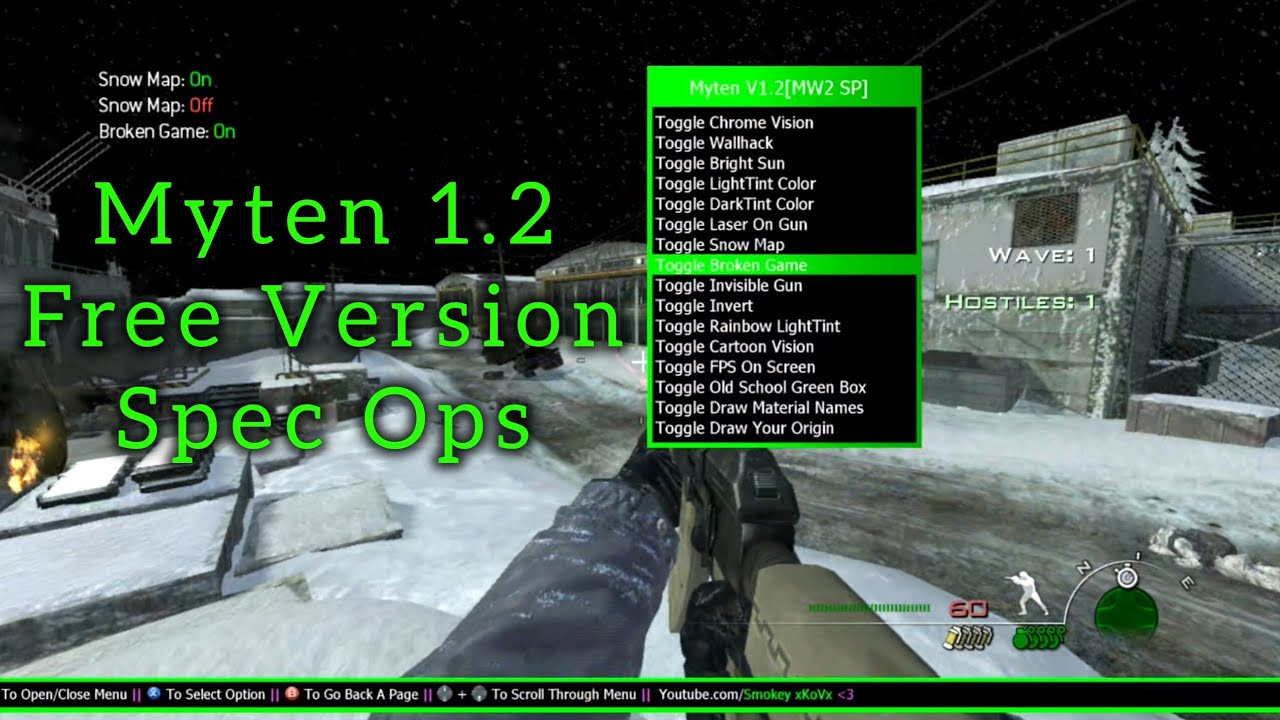 MW2 | TU9 | Myten 1.2 | SpecOps/Campaign | XEX Mod Menu | (RGH/JTAG) [+Download]