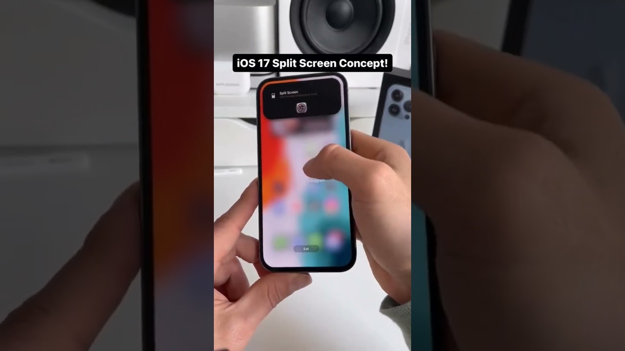 ios 17 split screen concept