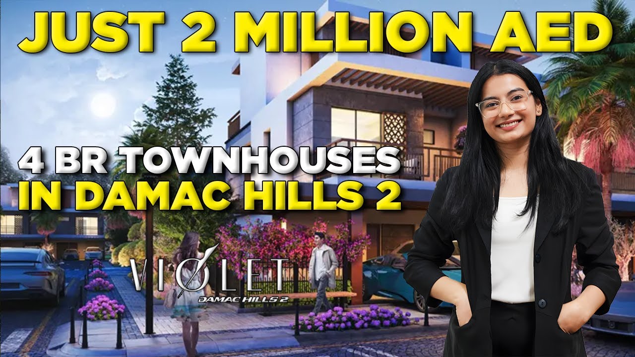 🌸 Violet Townhouse at DAMAC Hills 2 | Luxury 4BR Townhouses in Dubai | World-Class Amenities 🏡