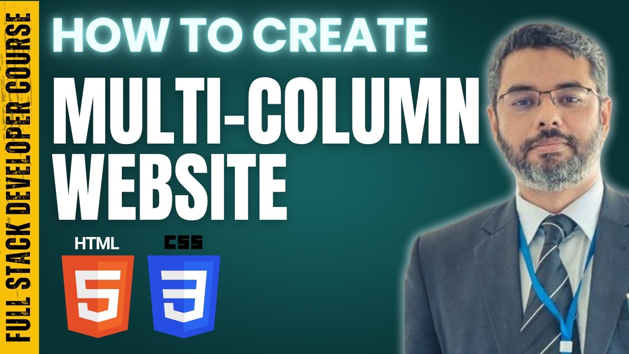 How to Create a Multi Column Website for beginners | Learn to Create Website using HTML CSS