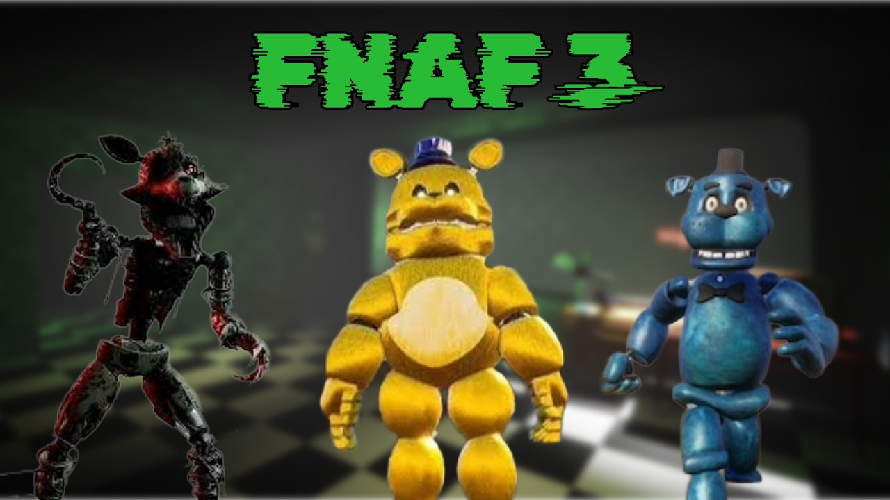 FNAF 3 Pizzeria Playtest Gameplay With All Animatronic Mods