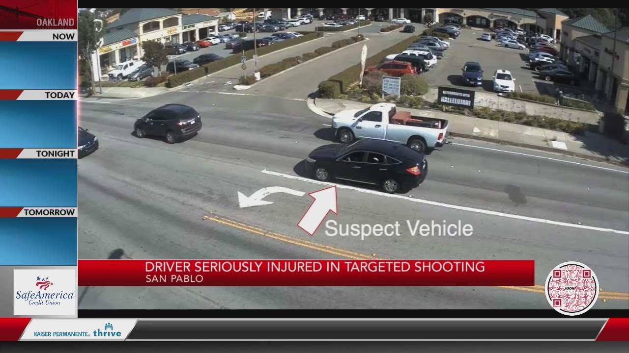 New footage: Driver seriously injured in targeted San Pablo shooting