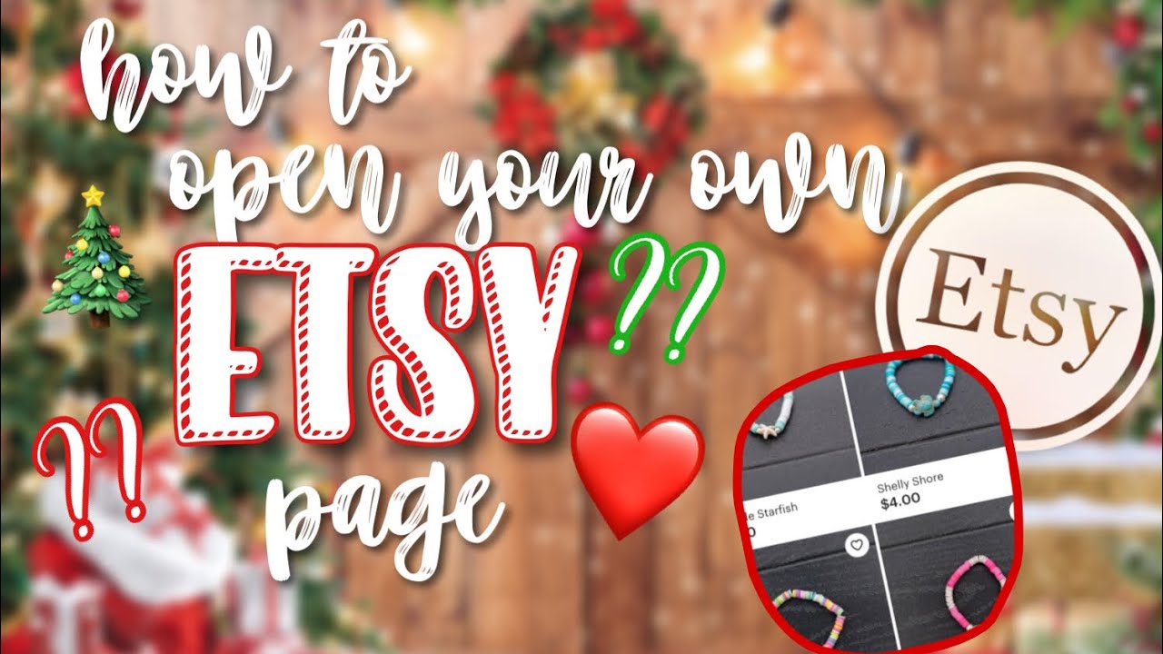 HOW TO OPEN YOUR OWN ETSY PAGE! 🎄❤️🤶🏻 || #psbeads || #etsy #shop #setup #storefront #tutorial #fy
