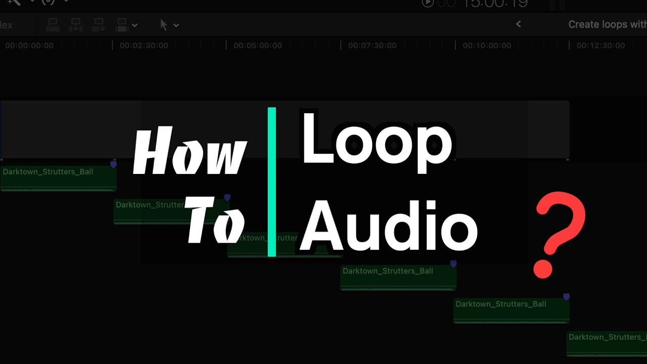 Create Audio Loops With FCPX | Final Cut Pro X Tutorial