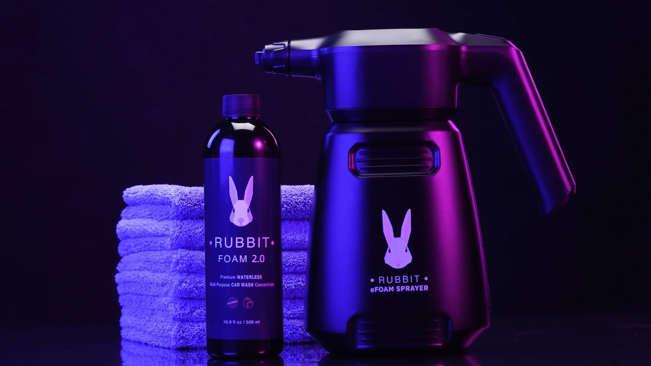How to wash your car easily with Rubbit Waterless eFoam Kit