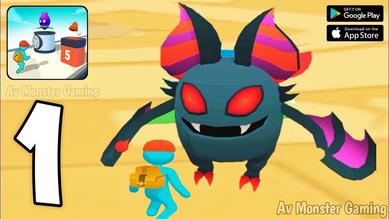 Monster Evolution Run & Battle - Gameplay Walkthrough Part 1 Level 1 - 10 New Mobile Game