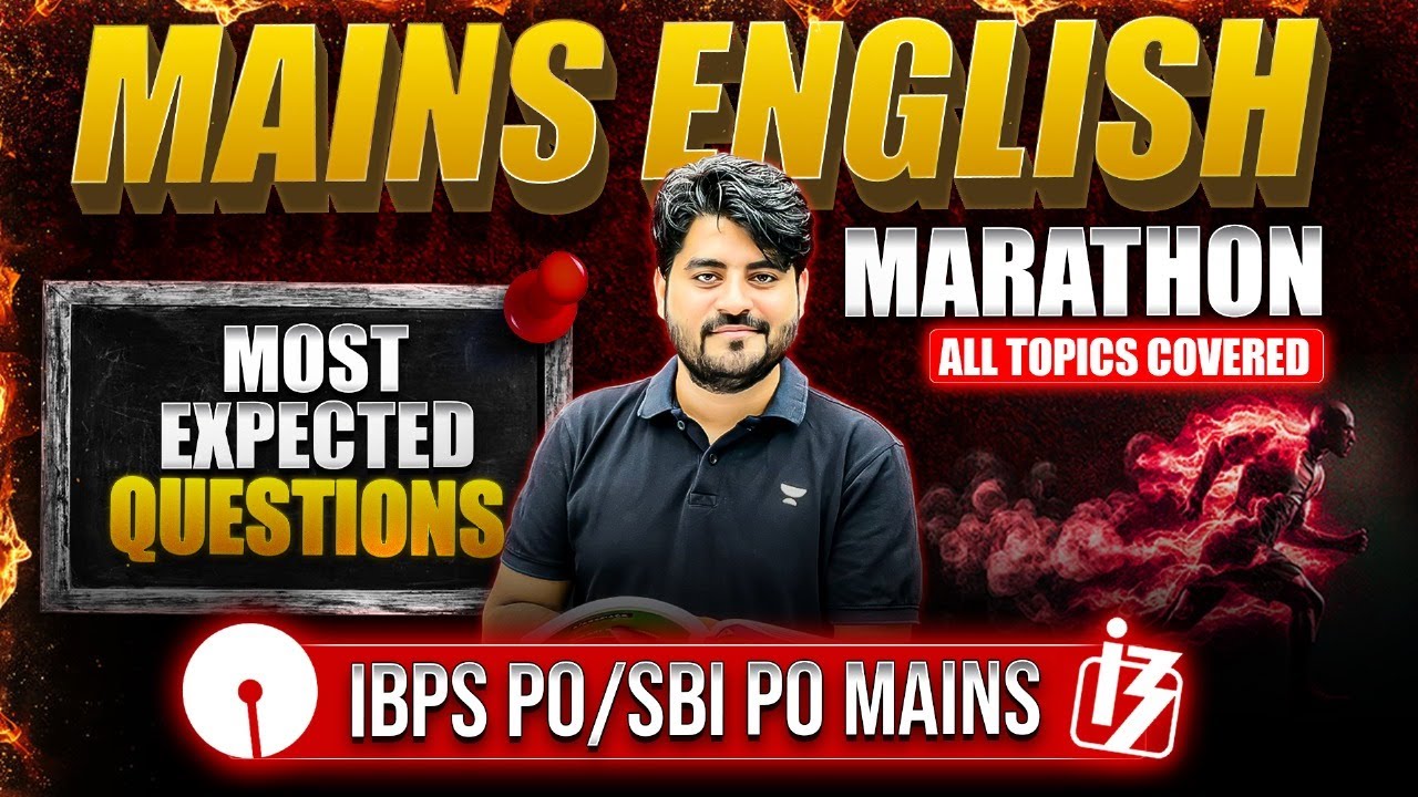Mains English Marathon | IBPS PO Mains 2025 & SBI PO Mains 2025 | By Vishal Sir