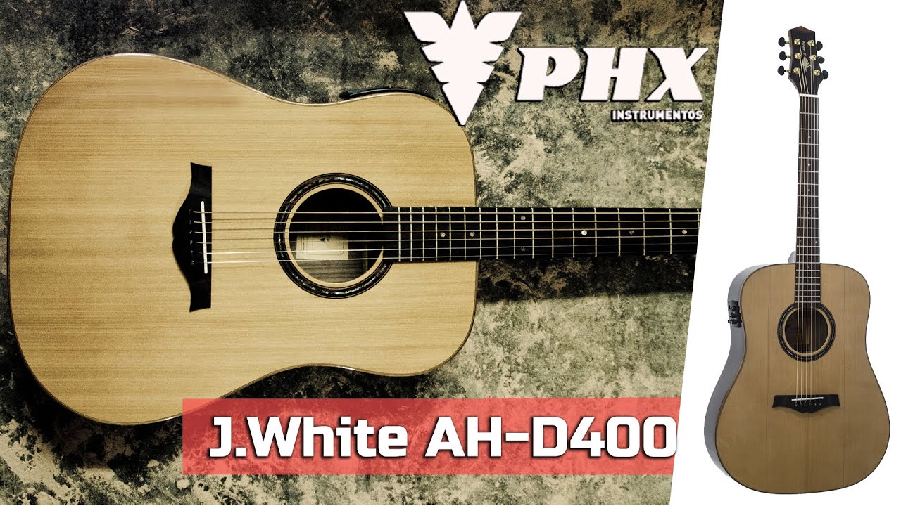 Violao Folk J White AhD400
