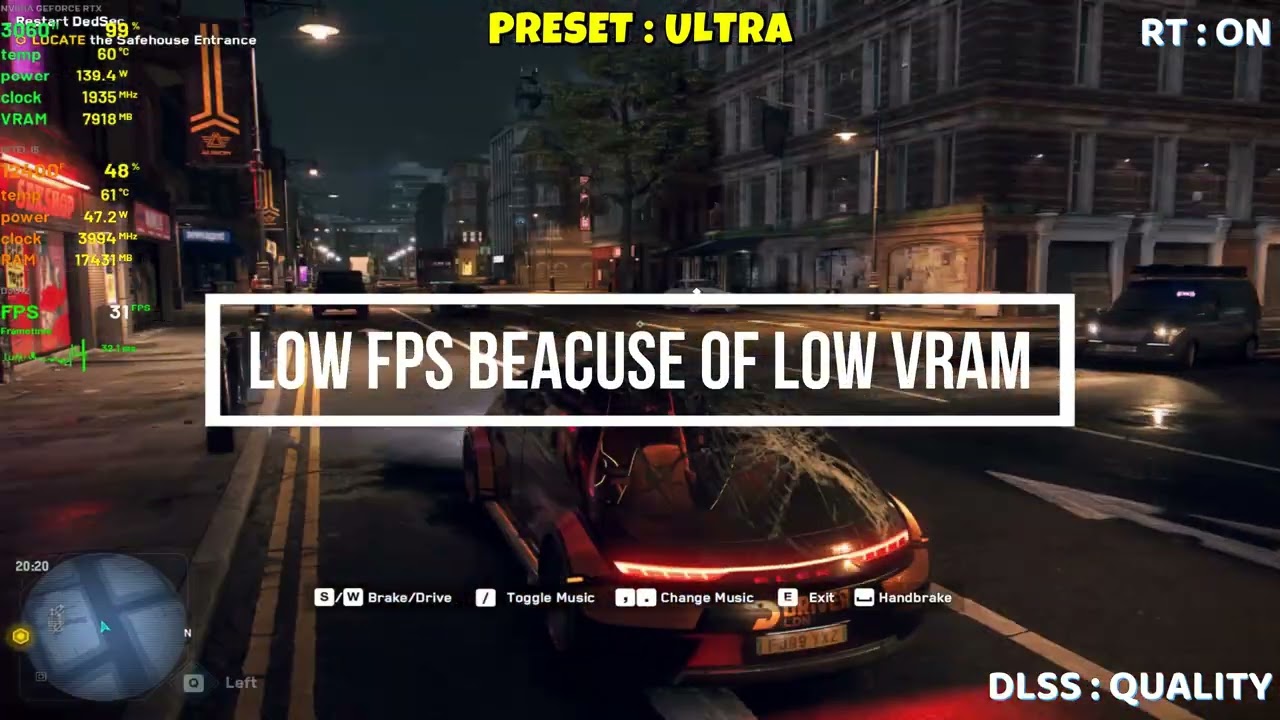 Watch Dogs Legion FPS Test RTX 3060 Ti + i5 12400F | Ray Tracing ON vs OFF + Best Optimized Settings