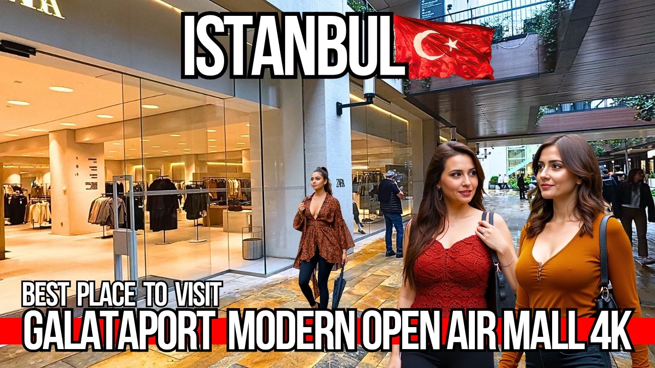 🇹🇷Discover Galataport Istanbul 4K Walking Tour 2025 | Turkey&rsquo;s Luxury Open Air Mall by the Bosphorus