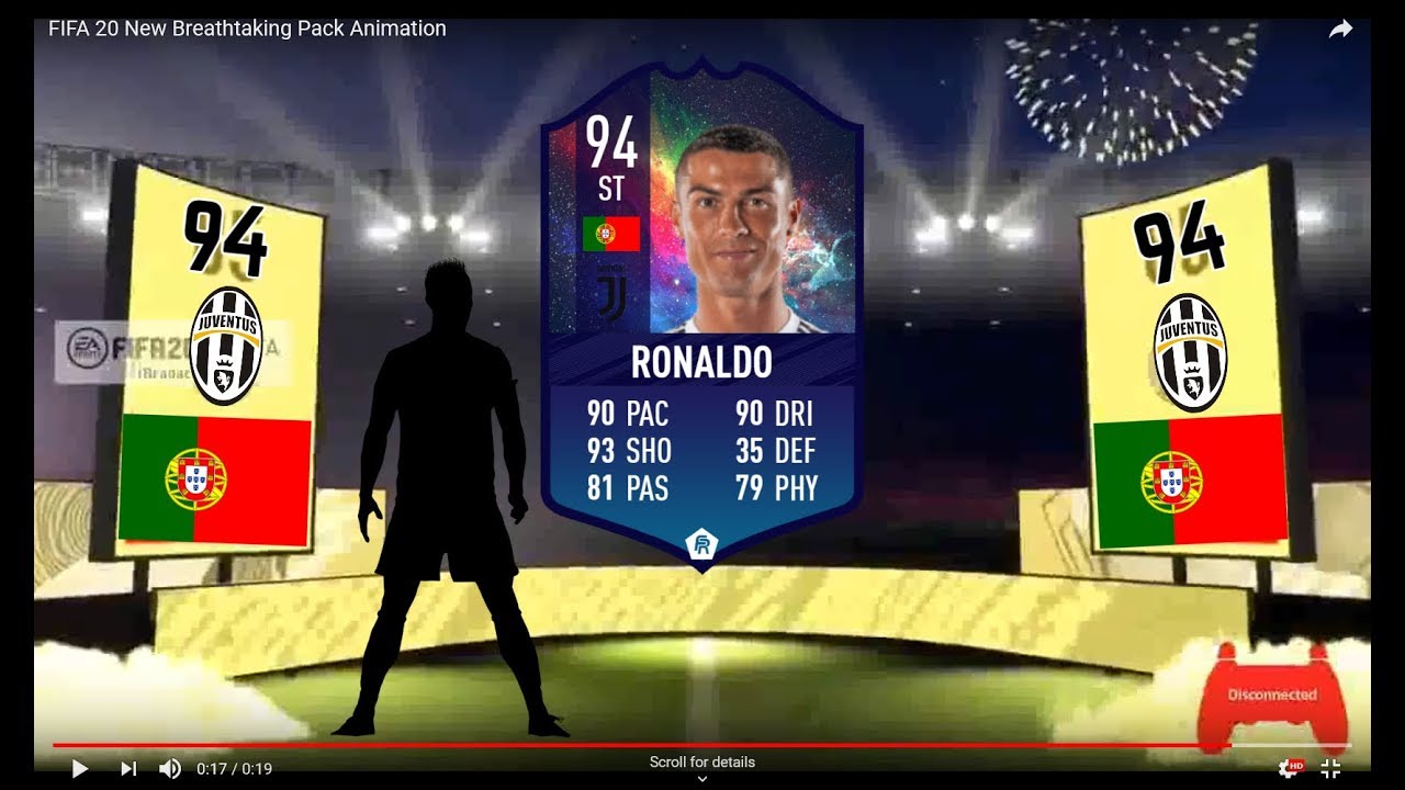 FIFA 20 PACK ANIMATION- CR7!! OMFG