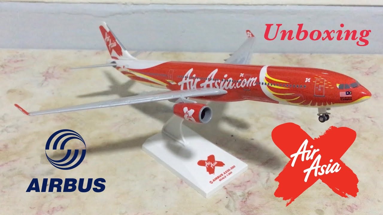 ✈️🅰️AirAsia X Xcintillating Phoenix Airbus A330-300 Unboxing(ASMR)